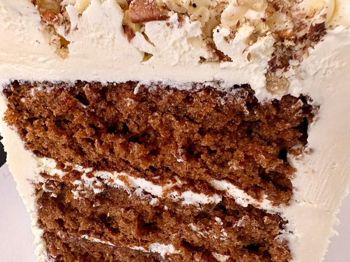 Carrot and pecan layer cake