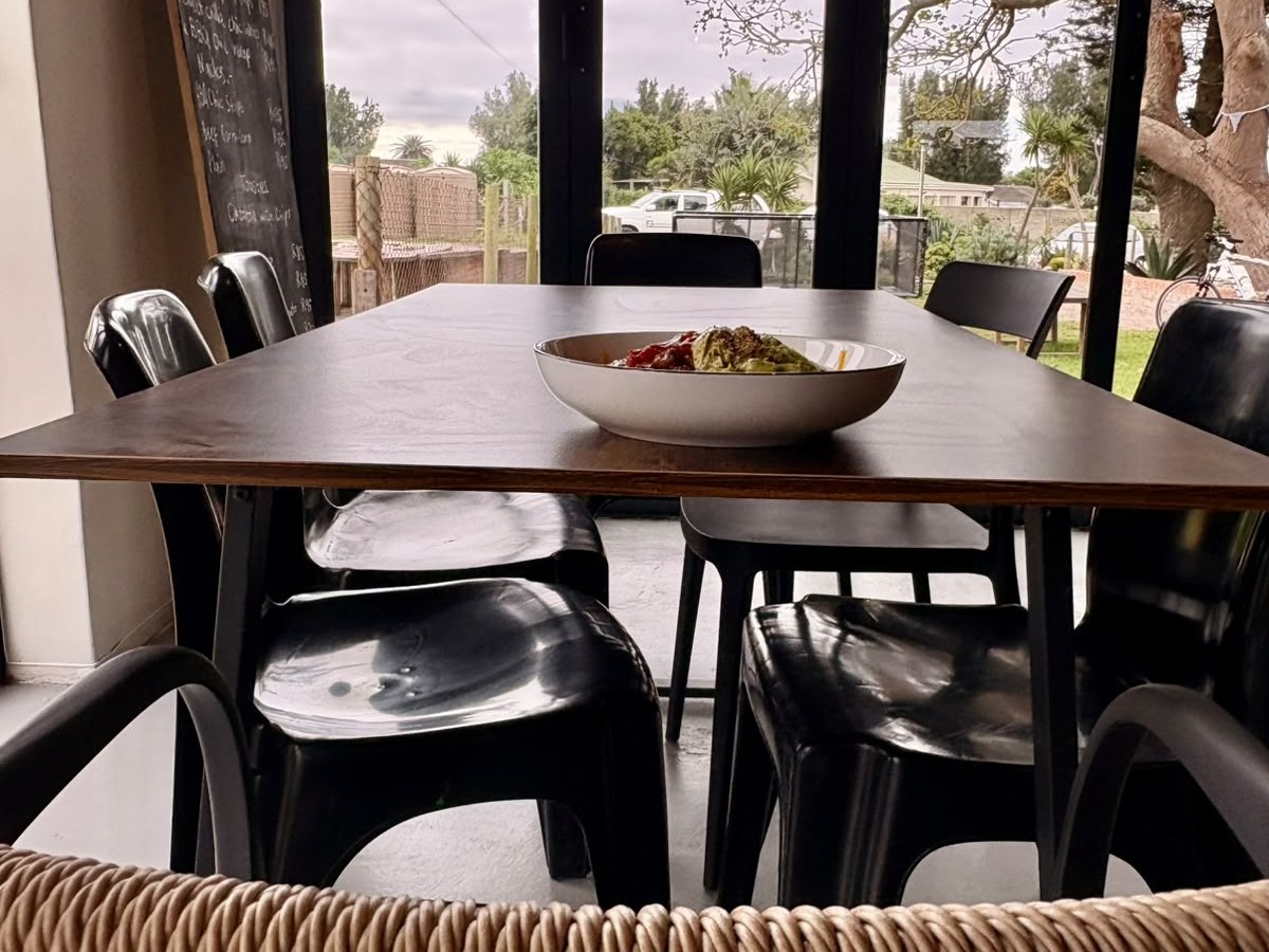 Inside the cafe dining room